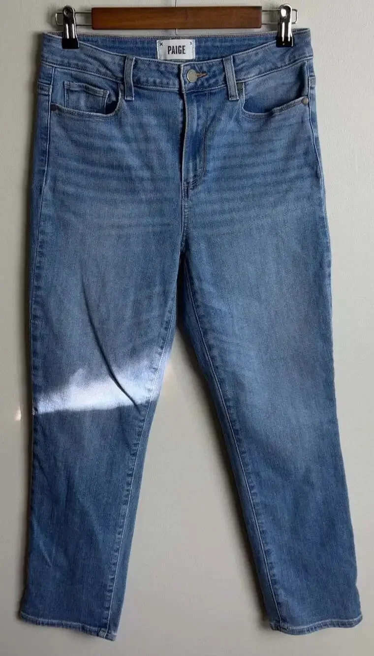 PAIGE Hoxton Slim Crop Jeans Size 29 Medium Wash Denim Women’s